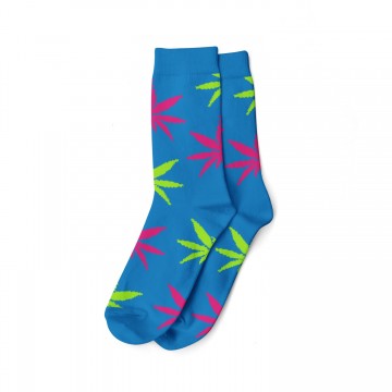 We Love Socks – Μακριές κάλτσες Μπλε/Ροζ