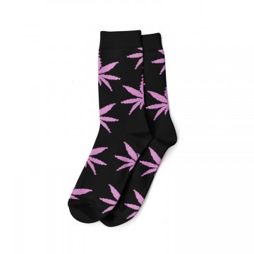 We Love Socks – Μακριές κάλτσες Μαύρο/Ροζ