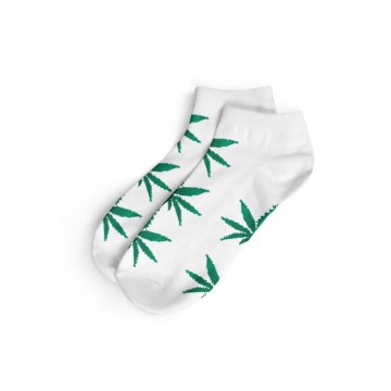 We Love Socks – Κοντές κάλτσες Άσπρο/Πράσινο